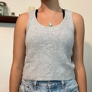 Aerie basic grey tank top